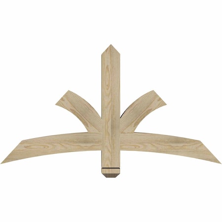 Ekena Millwork Davenport Rough Sawn Timber Gable Bracket, Douglas Fir, 48"W x 26"H x 4"D x 4"F, 13/12 Pitch GBW048X26X0404DAV00RDF